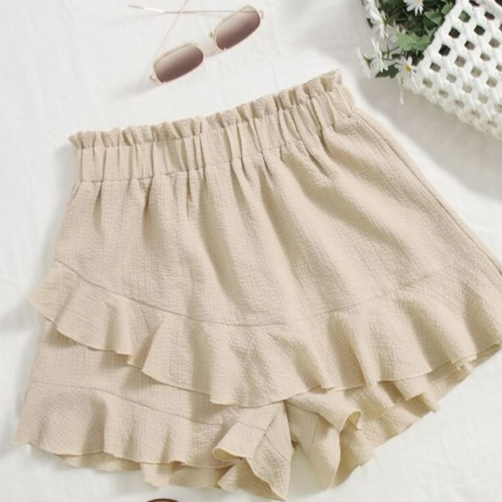 cute paper bag waist skort